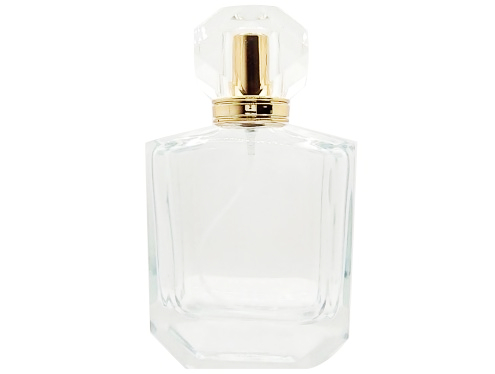 100ml asscher perfume bottle with gold cap