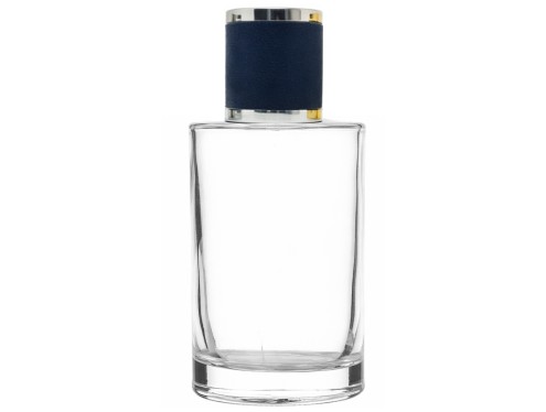100ml Tower Squat perfume bottle with blue silver leather cap
