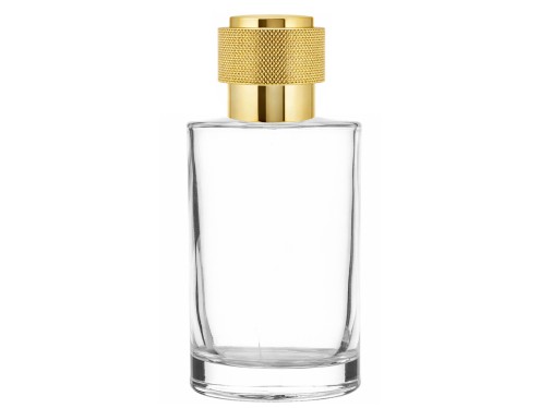 100ml Tower Squat perfume bottle with gold round cap