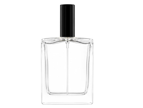 30ml alabaster slim perfume bottle with black cap