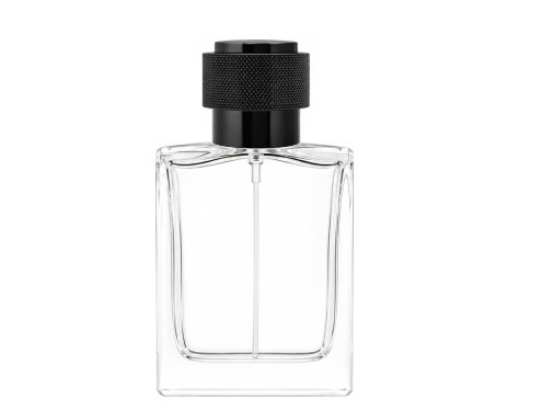 30ml alabaster slim perfume bottle with black round cap
