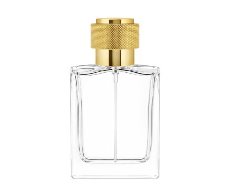 30ml alabaster slim perfume bottle with gold round cap