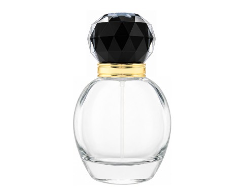 30ml ingot perfume bottle with black gold cap