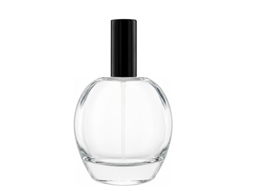 30ml ingot perfume bottle with black tall cap