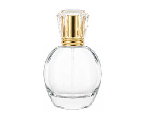 30ml atlas perfume bottle with gold crown tall cap