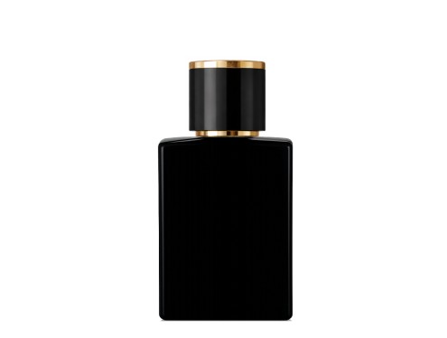 30ml ebony black perfume bottle with black gold cap