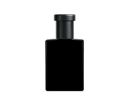 30ml ebony black perfume bottle with black ridged cap
