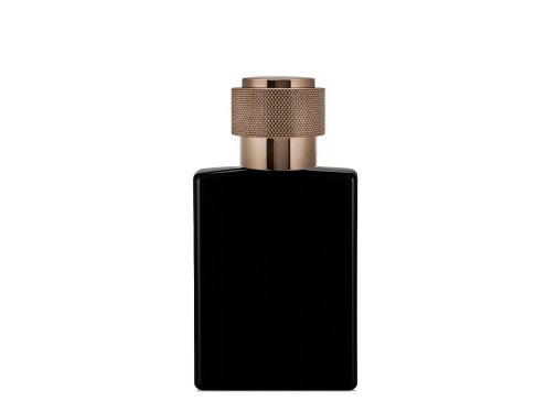 30ml ebony black perfume bottle with bronze round cap
