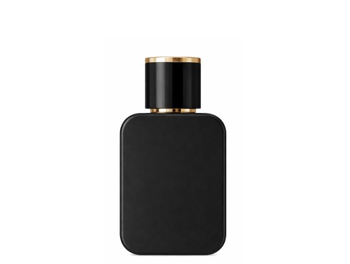30ml ingot black perfume bottle with black gold cap