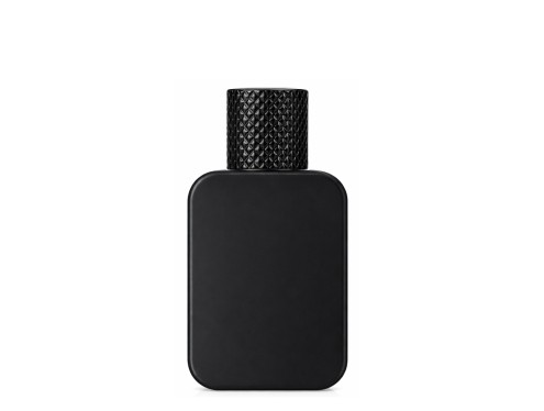 30ml ingot black perfume bottle with black textured cap