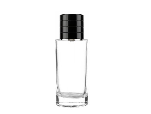30ml pisa clear perfume bottle with black cap
