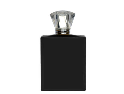 50ml ebony slim black perfume bottle with silver cap