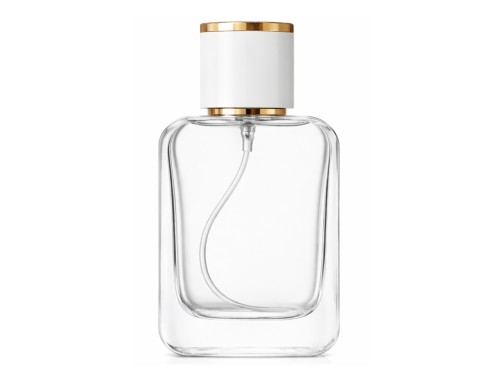 50ml ingot perfume bottle with white gold cap