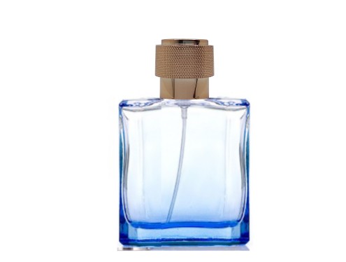 50ml liberty blue perfume bottle with bronze cap