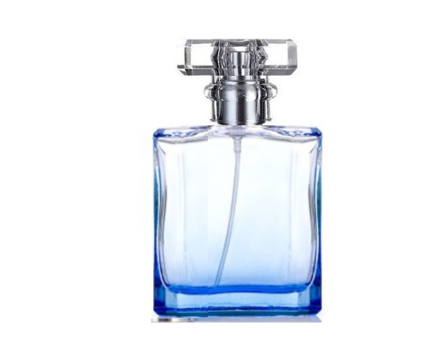 50ml liberty blue perfume bottle with clear cap