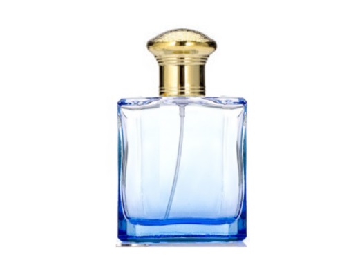 50ml liberty blue perfume bottle with gold cap