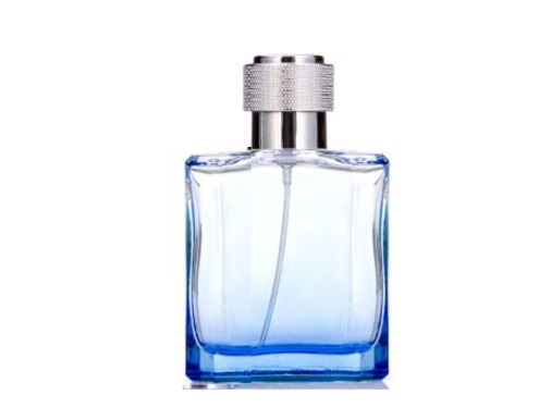 50ml liberty blue perfume bottle with silver oil can cap