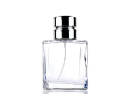 50ml-liberty lear perfume bottle with silver dumbell cap