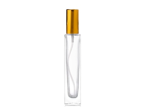 50ml monolith clear perfume bottle gold cap