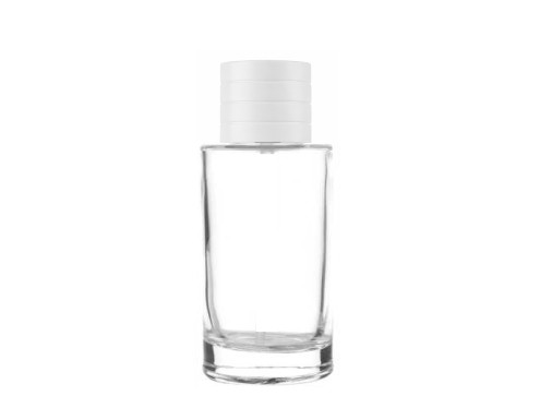 50ml pisa clear perfume bottle with white cap