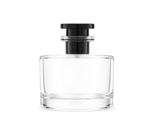 50ml rotunda clear perfume bottle with black clear cap