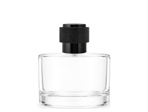 50ml rotunda clear perfume bottle with black round cap
