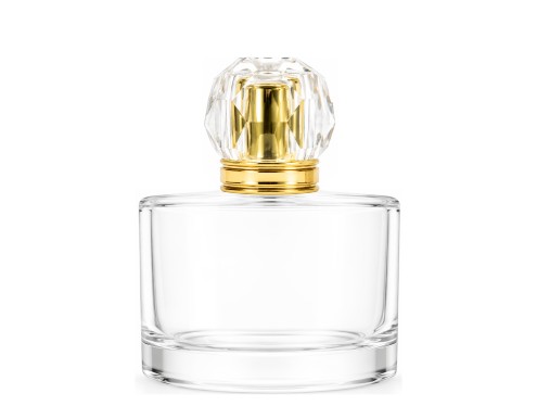50ml rotunda clear perfume bottle gold diamond cap