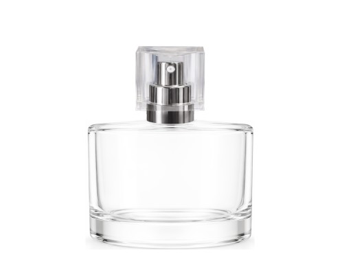 50ml rotunda clear perfume bottle silver pump clear cap