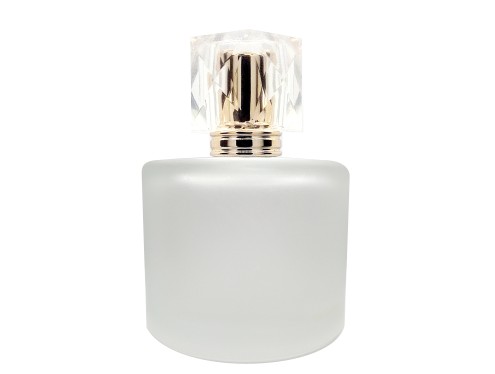 50ml rotunda frosted perfume bottle gold flat diamond cap