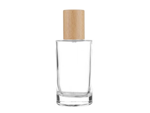 50ml tower squat perfume bottle with wood cap
