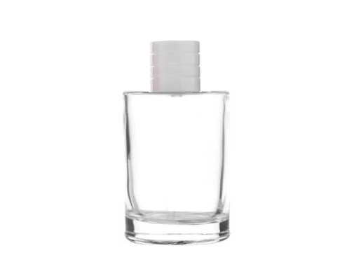 50ml tower squat perfume bottle with white cap