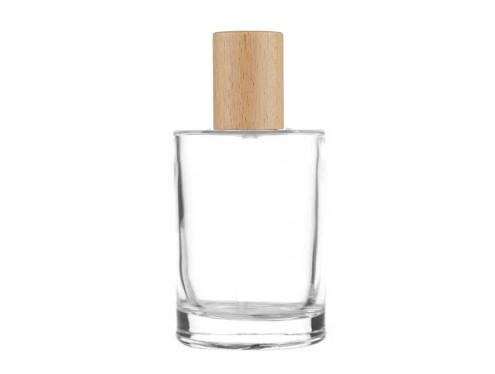 50ml tower squat perfume bottle with wood cap