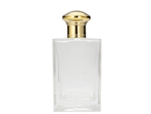 55ml alabaster slim perfume bottle with round gold cap