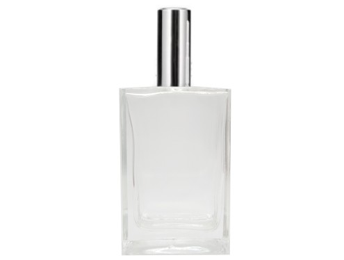 55ml alabaster slim perfume bottle with tall silver cap