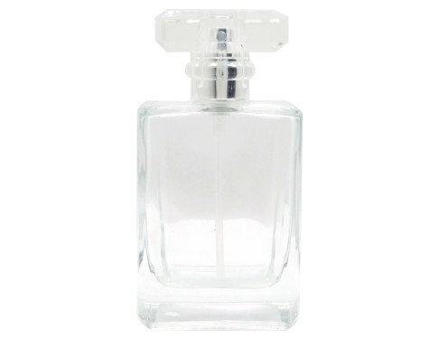 55ml topaz perfume bottle silver pump clear cap