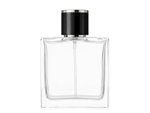 60ml piazza perfume bottle black silver round cap