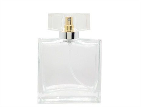 60ml piazza perfume bottle gold pump clear silver acrylic cap