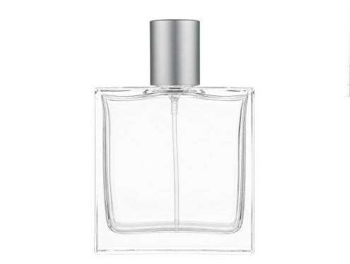 60ml piazza perfume bottle matte silver cap
