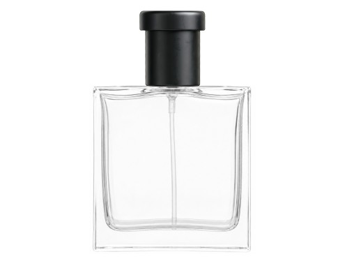 60ml piazza perfume bottle tall ridged black cap