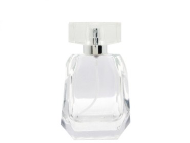 60ml trilliant squat perfume bottle with clear silver cap