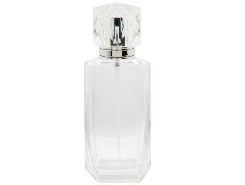 60ml trilliant tall-perfume bottle with silver diamond cap